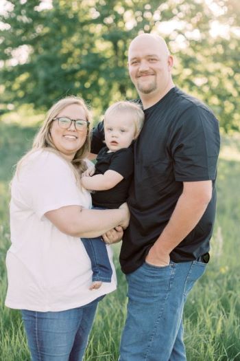 picture of me, my husband, and my son